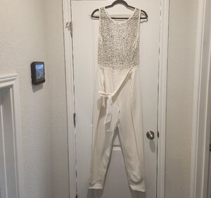 Elegant Cream Jumpsuit